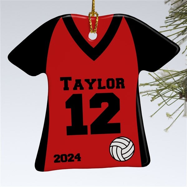 Personalized Volleyball Ornament - Volleyball Sports Jersey - 24912