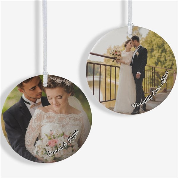 Wedding Photo Memories Personalized Photo Ornaments - 24917