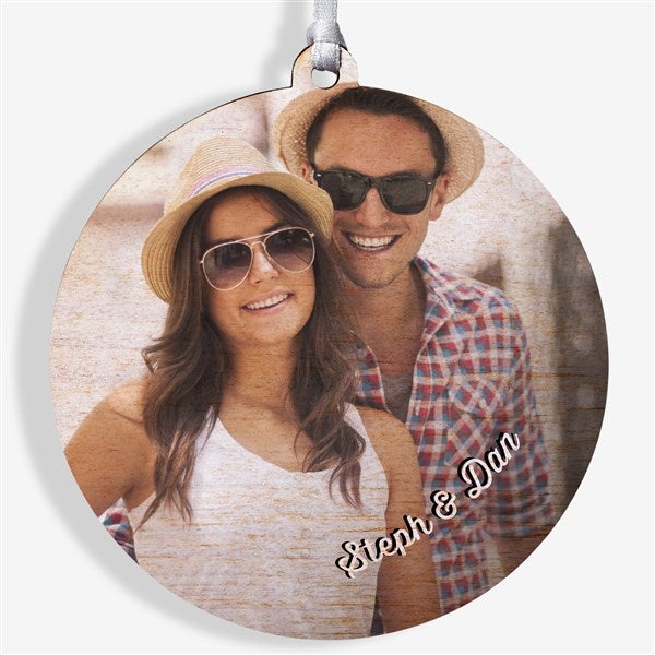 Cute Couple Photo Memories Personalized Photo Ornaments - 24918