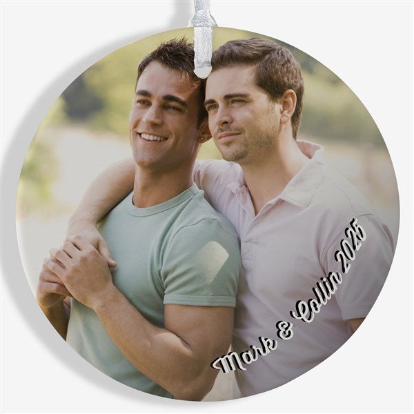 Cute Couple Photo Memories Personalized Photo Ornaments - 24918