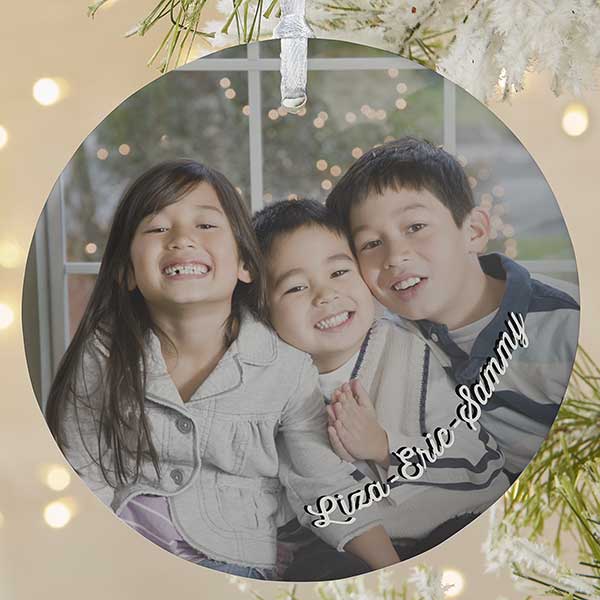 Kids Photo Memories Personalized Photo Ornaments - 24919