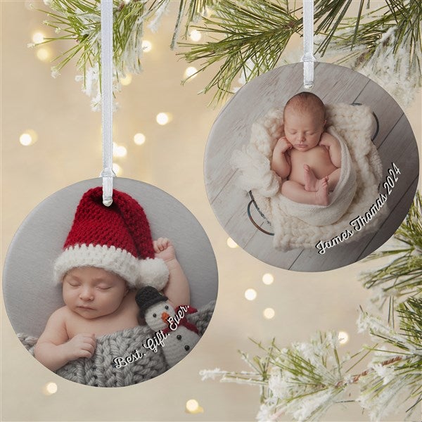 Baby Photo Memories Personalized Photo Ornaments - 24920