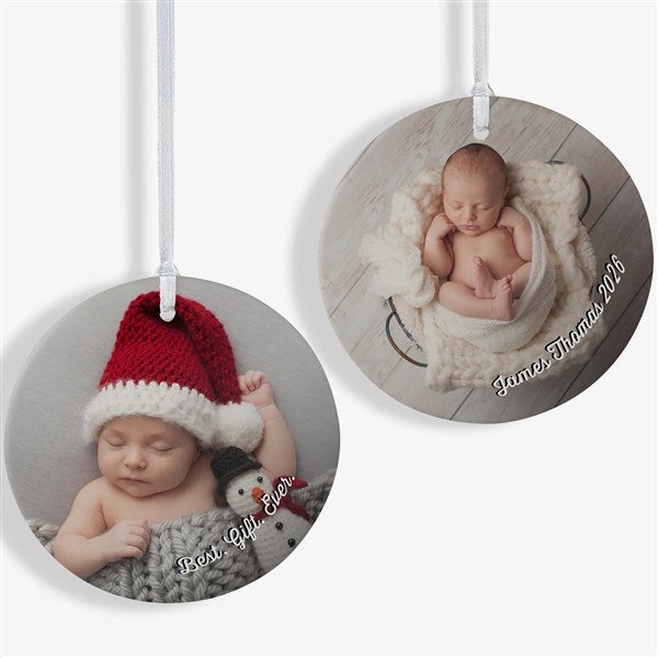 Baby Photo Memories Personalized Photo Ornaments - 24920