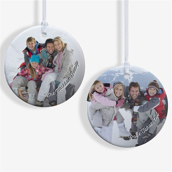 Vacation Photo Memories Personalized Photo Ornaments - 24921