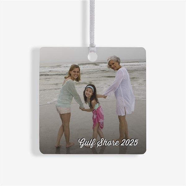 Vacation Photo Memories Personalized Photo Ornaments - 24921