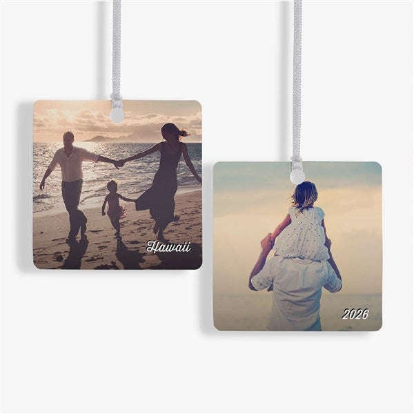 Vacation Photo Memories Personalized Photo Ornaments - 24921