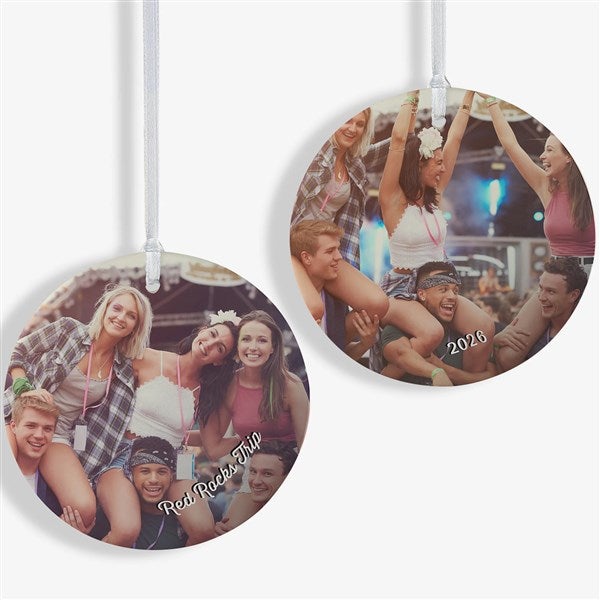 Vacation Photo Memories Personalized Photo Ornaments - 24921