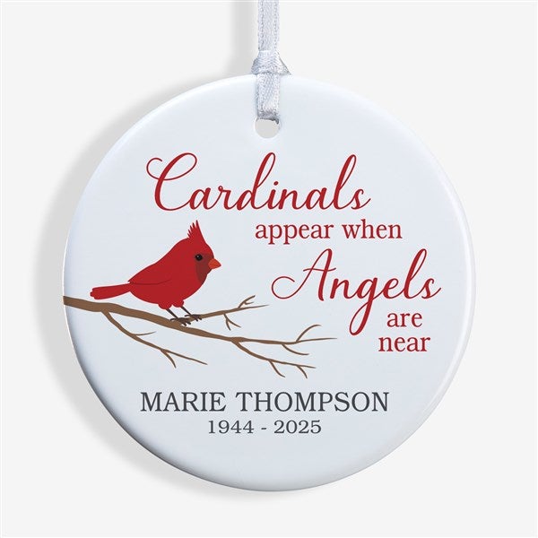 Personalized Cardinal Memorial Ornaments - 24928