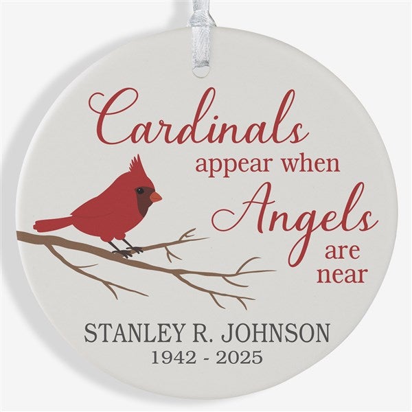 Personalized Cardinal Memorial Ornaments - 24928