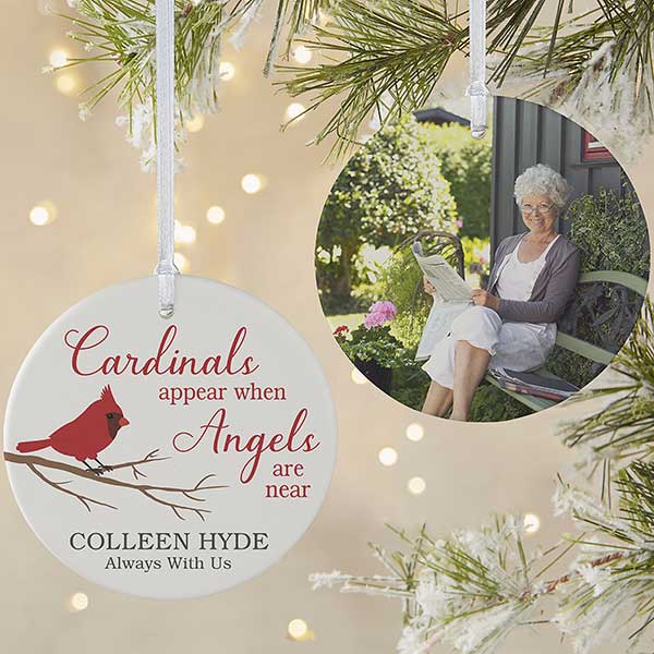 Personalized Cardinal Memorial Ornaments - 24928