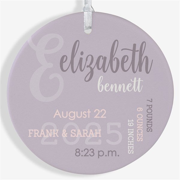 All About Baby Girl Personalized Christmas Ornaments - 24929