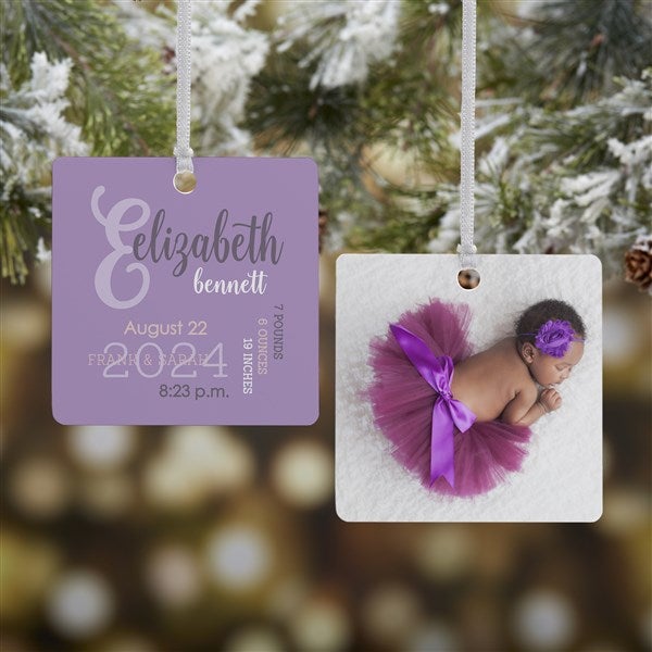 All About Baby Girl Personalized Christmas Ornaments - 24929