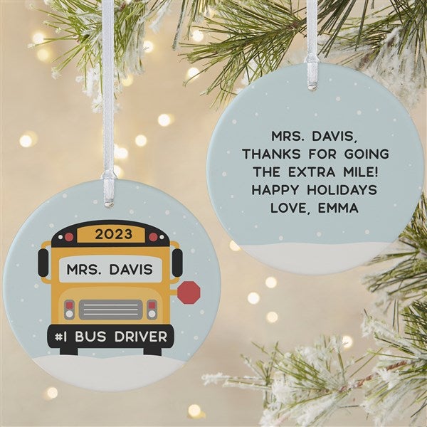 Custom School Bus Metal Wall Art Personalized Bus Driver Name