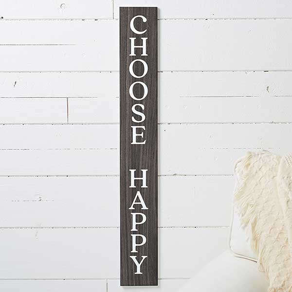 Personalized Rustic Vertical Wooden Sign - 24938