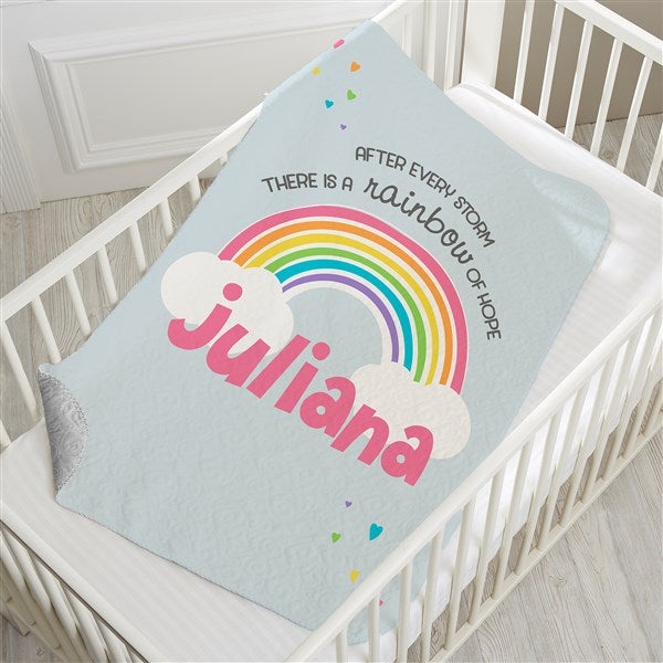 Rainbow Baby Personalized Baby Blankets - 24963