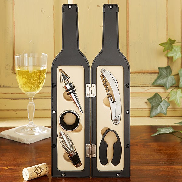 Family Winery Personalized Wine Accessory 5pc Kit