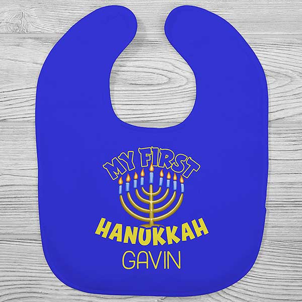 Personalized Baby Bibs - My First Hanukkah - 24979