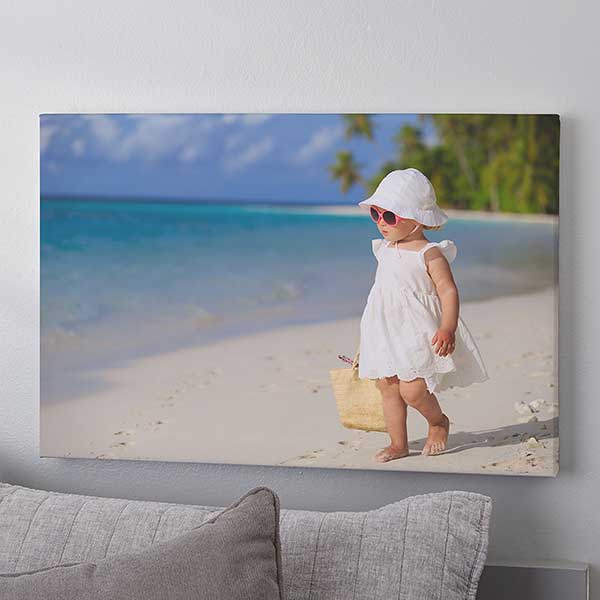 Vacation Photo Memories Canvas Print - 16x20