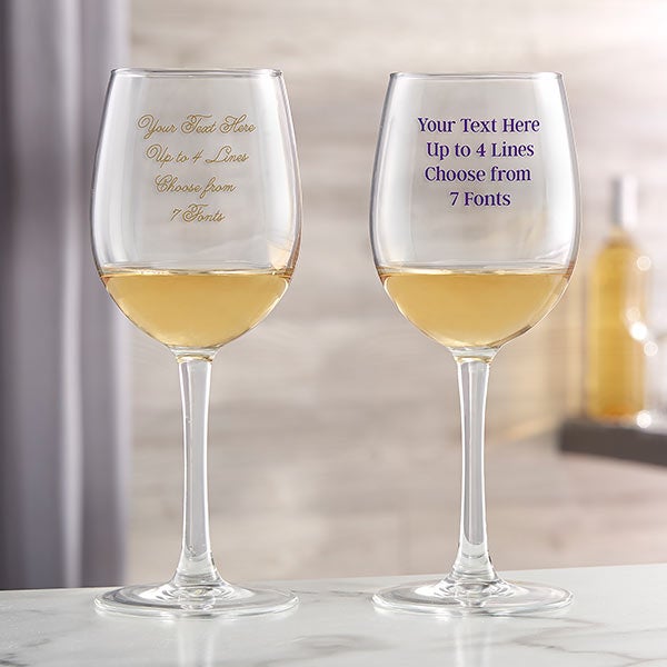 Custom 12 Oz Double Wall Wine Glasses