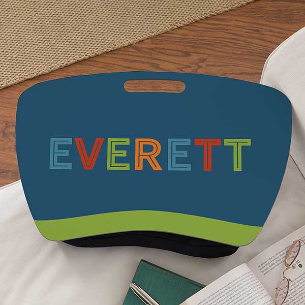 Boy's Colorful Name Personalized Lap Desk - 25029