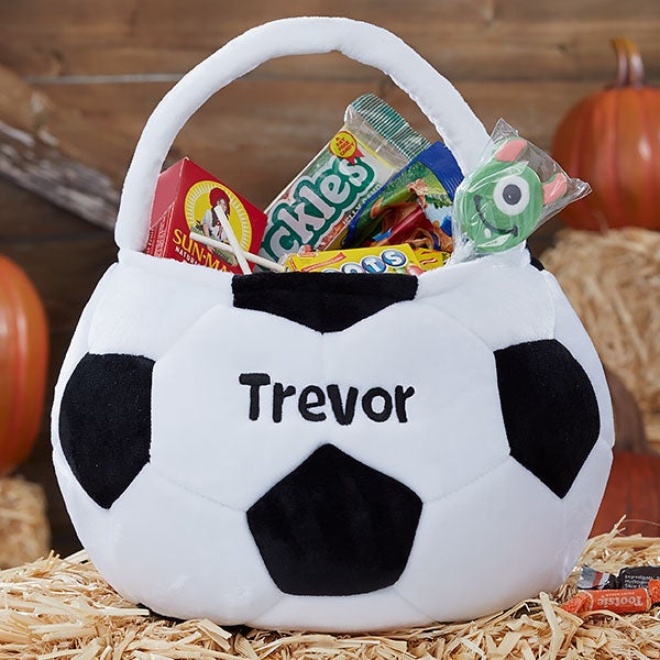 Soccer Ball Personalized Halloween Treat Bags