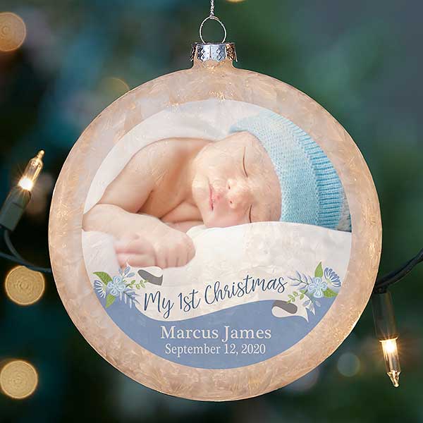 baby boy 1st christmas ornament