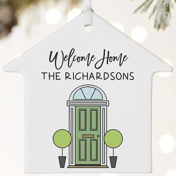 Front Door Welcome Personalized House Ornaments - 25078