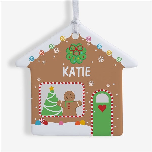 Personalized Gingerbread House Ornaments - 25079