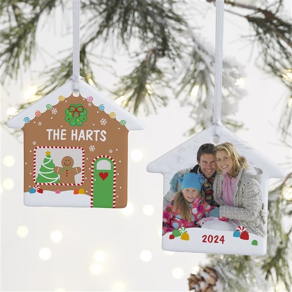 Personalized Gingerbread House Ornaments - 25079