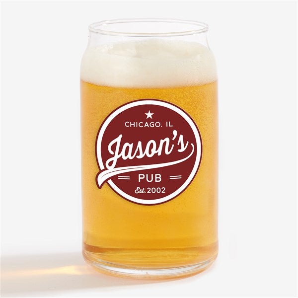 Brewing Co. Personalized 16oz Printed Beer Can Glass - 25130
