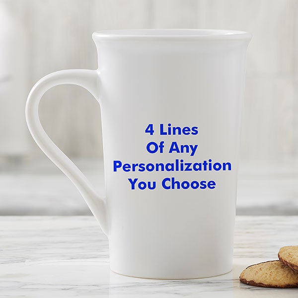 Personalized Ceramic Coffee Mugs - Printed With Your Message - 2514