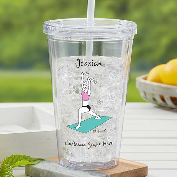 Confidence Grows Here Personalized Insulated Tumbler by philoSophie's - 25193