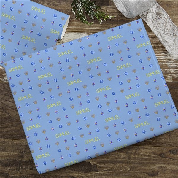 Hanukkah Traditions Personalized Wrapping Paper - 25203