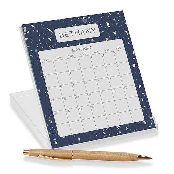 Terrazzo Personalized Desk Calendar