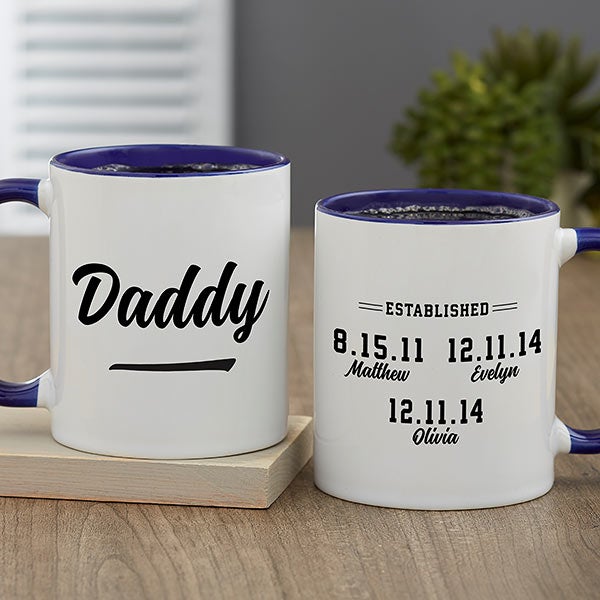Established Personalized Coffee Mugs for Dad - 25275