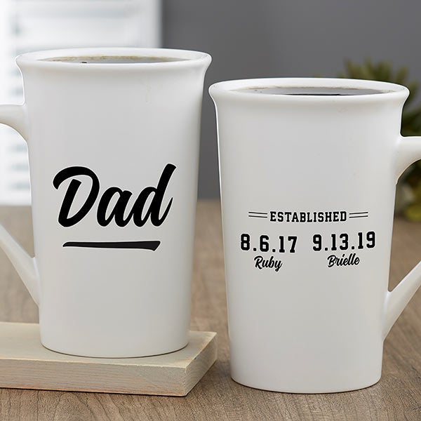 Established Personalized Coffee Mugs for Dad - 25275