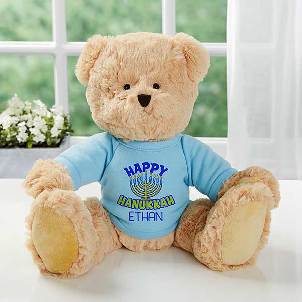 Happy Hanukkah Personalized Teddy Bears - 25285