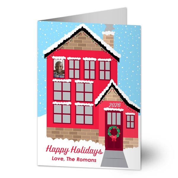 Christmas Home Personalized Holiday Photo Cards - 25294