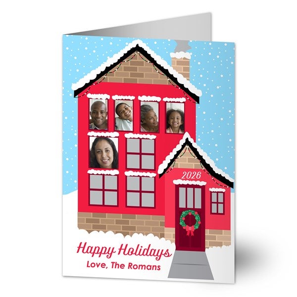 Christmas Home Personalized Holiday Photo Cards - 25294