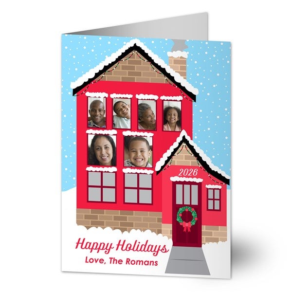Christmas Home Personalized Holiday Photo Cards - 25294