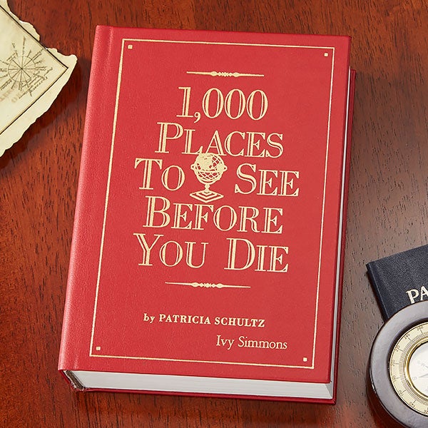 1,000 Places to See Before You Die Personalized Leather Book - 25355D