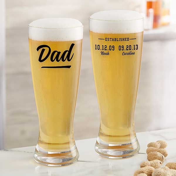 Established Custom Printed Beer Glasses - 25390