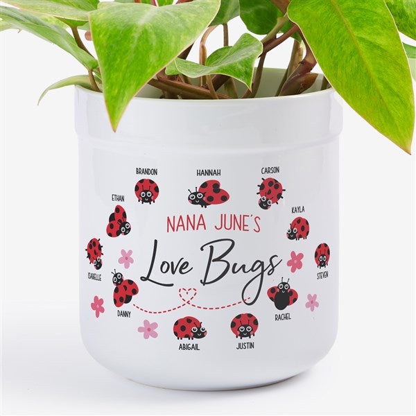Love Bugs Personalized Outdoor Flower Pot - 25392