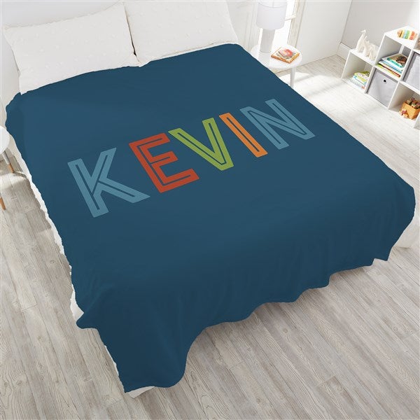 Colorful Name Personalized Baby Blankets - 25424