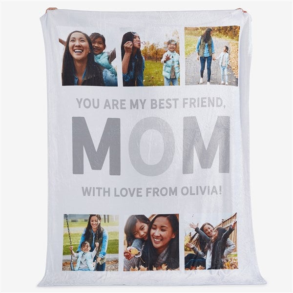 Glad You're Our Mom Personalized Photo Blankets - 25442