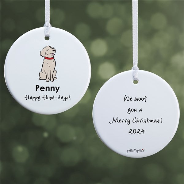 Personalized Golden Retriever Ornament by philoSophie's - 25454