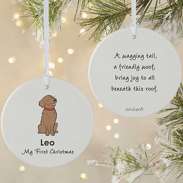 Personalized Golden Retriever Ornament by philoSophie's - 25454