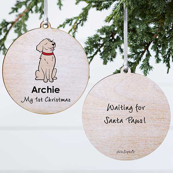 Personalized Golden Retriever Ornament by philoSophie's - 25454