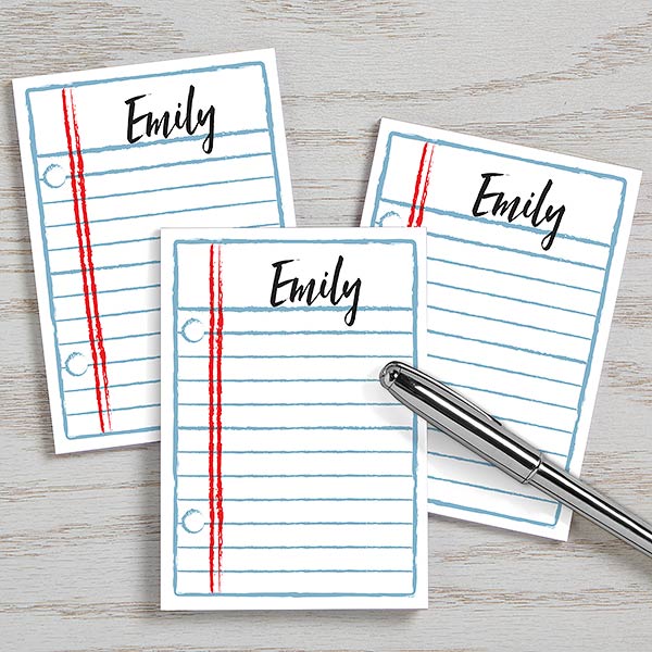 Notebook Scribbles Personalized Mini Notepads - Set of 3 - 25456