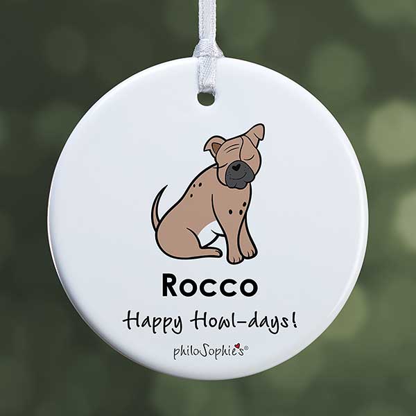 Personalized Bulldog Ornament by philoSophie's - 25465